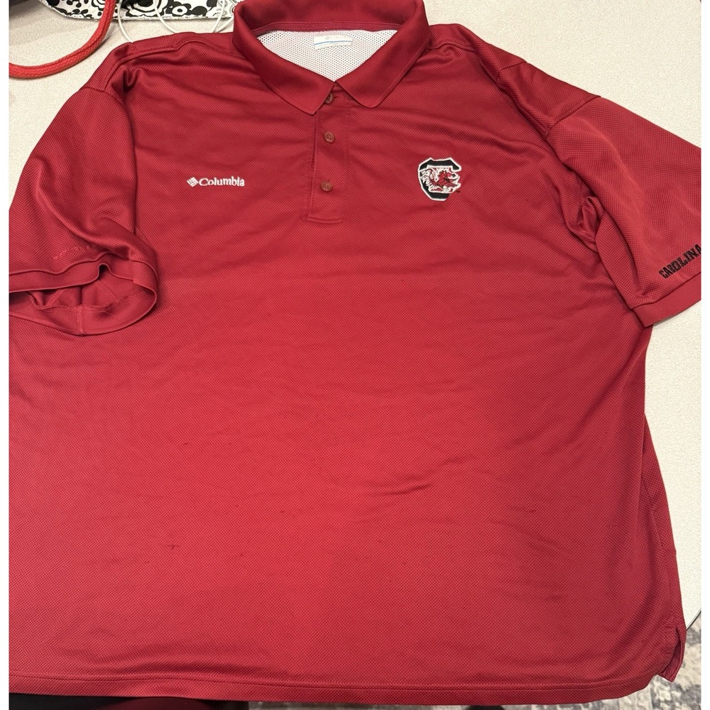 Columbia Sportswear Company USC University Of South Carolina Mens Polo Shirt 2XL